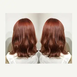 ミディアム カラー yui .のヘアスタイル