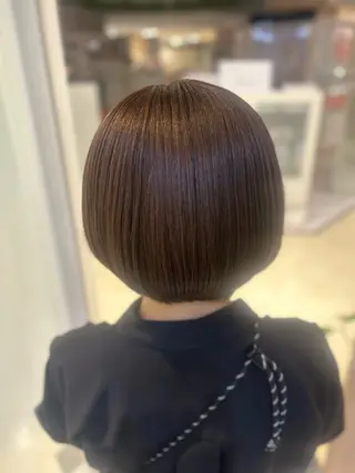 ショート カラー 縮毛矯正/髪質改善/ 艶髪ササキナツミのヘアスタイル