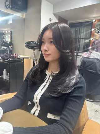 ロング カラー レイヤー/艶髪/ 髪質改善/YUYAのヘアスタイル