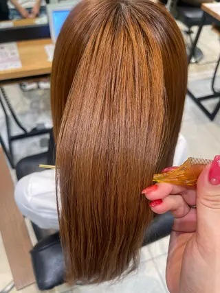 ロング 縮毛矯正・髪質改善・ ストレート🌻ゆいのヘアスタイル