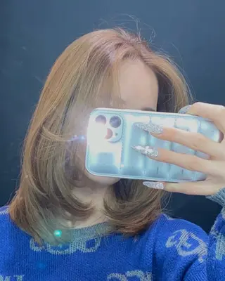 ミディアム 当日予約🆗✂︎ ウエモト　タクのヘアスタイル