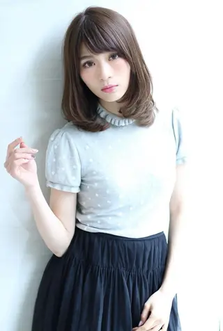 セミロング 尾前 了守のヘアスタイル