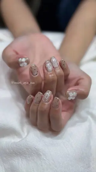 ネイル 新宿代々木/ちゅるん キレイめ/miriのネイルデザイン