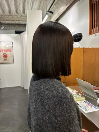ミディアム 安藤 琢真のヘアスタイル