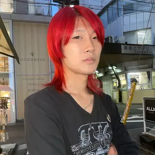 セミロング カラー メンズ 🪅ブリーチカラー 🪅琉羽Ruuのヘアスタイル