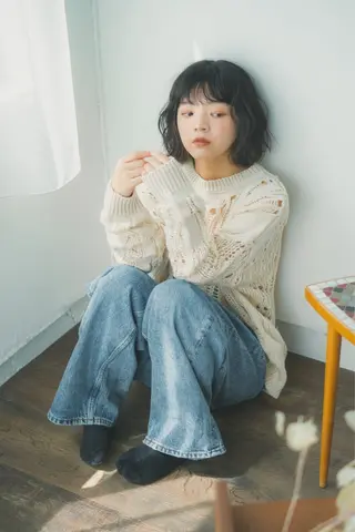 ミディアム 縮毛矯正/髪質改善 インナーカラーせいぎのヘアスタイル