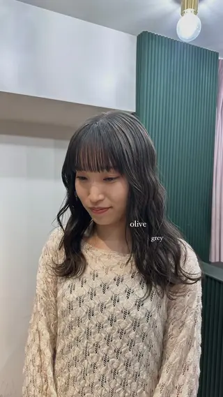 セミロング カラー naturalカラー / Rukaのヘアスタイル