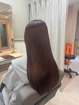 セミロング 艶髪カラー😊 西久保光✂️のヘアスタイル