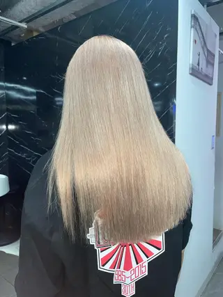 カラー 🪸店長ハイトーン エクステmisakiのヘアスタイル