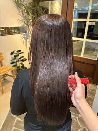 ロング カラー トゥサリ/ 海外ヘア/レイヤーのヘアスタイル