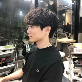 パーマ ヘアアレンジ メンズ ainico+所属・メンズ特化✂️栗原 侑也のヘアスタイル