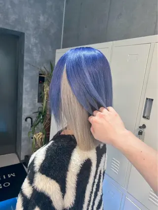 ロング カラー 🌈推し活ハイトーン 💫荒川結星のヘアスタイル