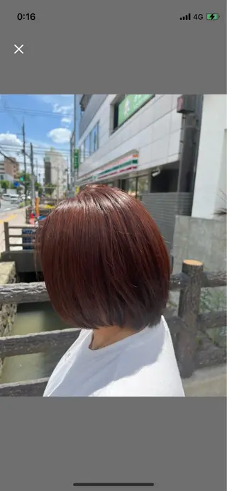 ショート TIDEHAIR 元気/カラー/縮毛✨のヘアスタイル
