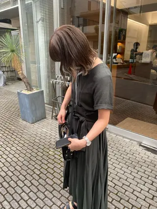 ミディアム カラー Paddle所属・似合わせレイヤー/ ニュアンスパーマ高倉のヘアスタイル