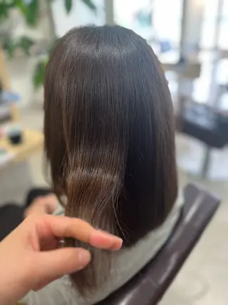 セミロング パーマ nicahair maiのヘアスタイル