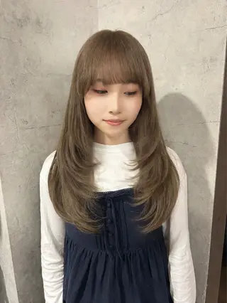 セミロング カラー パーソナルカラー 診断🍀マリンのヘアスタイル