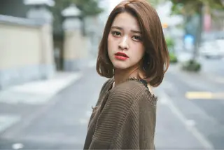 ショート カラー *くせ毛に特化* 【yun】のヘアスタイル