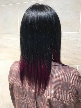 セミロング カラー 宮原 佳苗のヘアスタイル