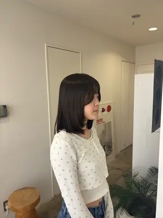 ミディアム ヒメカ/髪質改善/ レイヤー/大阪のヘアスタイル