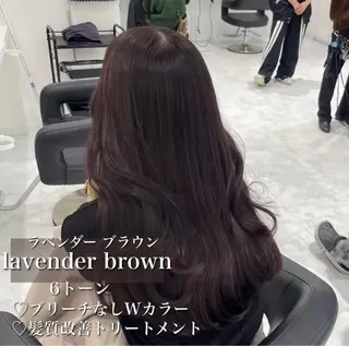 カラー 🤍ブリーチなし ブラウンhimi🤍のヘアスタイル