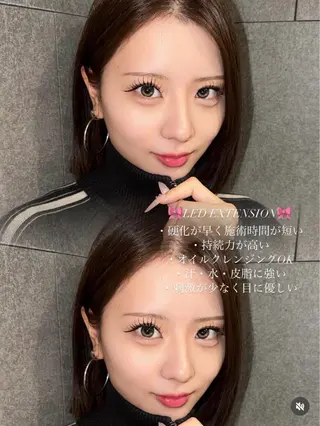 マツエク・マツパ NORA hinataのマツエク・マツパデザイン