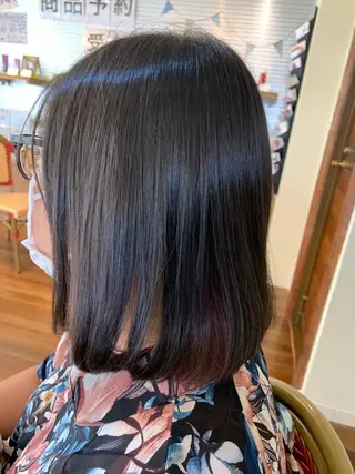 ミディアム 小杉輝/ショート /艶カラー✨のヘアスタイル