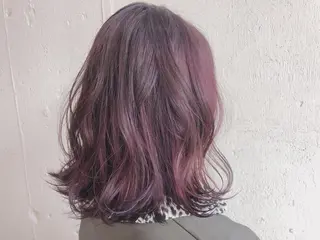ミディアム カラー ふくだ りさ【ciAo!】のヘアスタイル