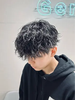 セミロング パーマ メンズ 🏁メンズパーマ/ RYOYAのヘアスタイル