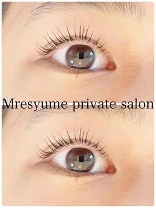 マツエク・マツパ Mresyume MAYUのマツエク・マツパデザイン