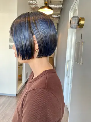 ショート カラー 似合わせカラーパーマ 🌿kitin米川のヘアスタイル