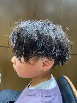 ショート パーマ メンズ キッズ 髪質改善/縮毛矯正 /メンズパーマ川田のヘアスタイル
