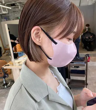 ショート カラー 髪質改善特化型美容師 🫧岡本璃来🫧のヘアスタイル