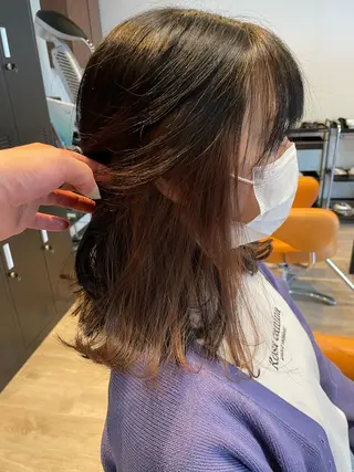 ミディアム カラー 髪質改善/ブリーチ 田代 龍我のヘアスタイル