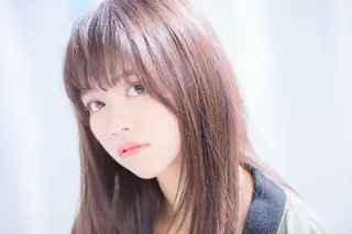 ミディアム カラー ヘアアレンジ セミロング パーマ 前田 裕介のヘアスタイル