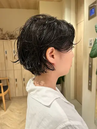 ショート パーマ ボブ・レイヤー ・パーマ【iri】のヘアスタイル