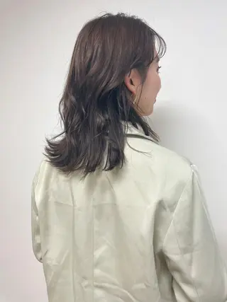 セミロング 中條 あまねのヘアスタイル