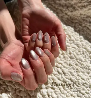 ネイル フィルイン／自爪育成 ／爪に優しい施術のネイルデザイン