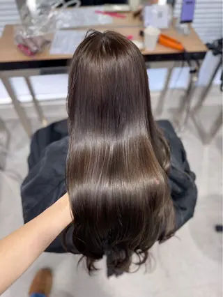 ロング カラー 🤍透明感·ツヤ感 カラー/mai‎🤍のヘアスタイル