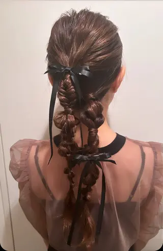 ロング ヘアアレンジ T Ayaのヘアスタイル