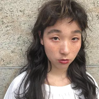 ミディアム カラー ヘアアレンジ 早瀬裕之 パーマのヘアスタイル
