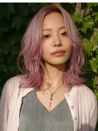 セミロング ✨ブリーチなし× 髪質改善⚡新宿駅近のヘアスタイル