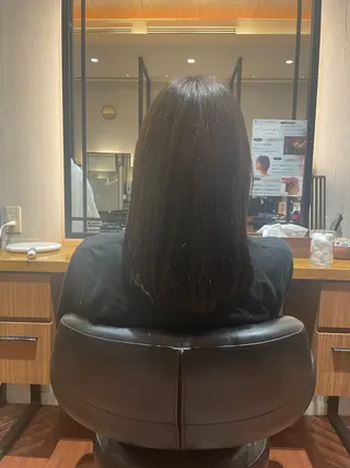 セミロング 髙田 千華 髪質改善ストレートのヘアスタイル