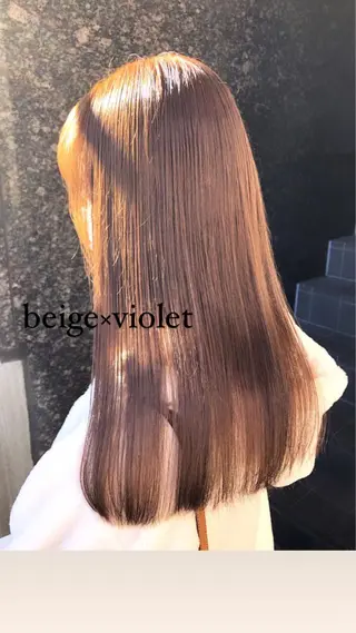 セミロング カラーアンドケアリタ kitamuuuのヘアスタイル