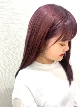 ロング カラー 藤野 美咲のヘアスタイル