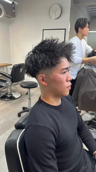 パーマ メンズ 律喜/パーマ /メンズ/フェードのヘアスタイル