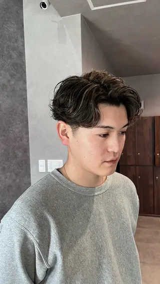 カラー パーマ メンズ パーマスタイル特化◎ 永戸圭汰のヘアスタイル