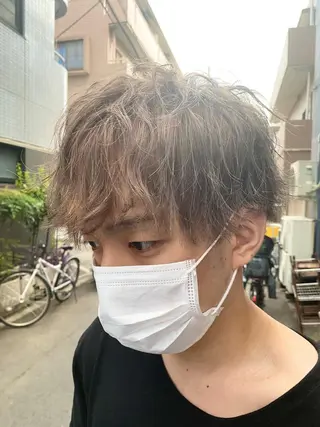 カラー メンズ メンズブリーチカラー /パーマ ごーた立川のヘアスタイル