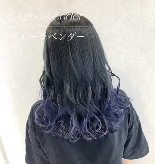 セミロング カラー 🦋シールエクステ /韓国/リアラ🦋のヘアスタイル