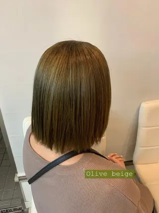 ミディアム カラー ✂︎レディース のメンズカット屋さんのヘアスタイル