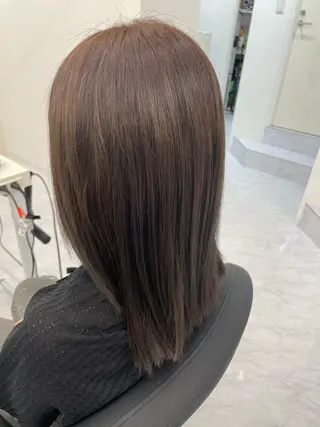 ミディアム カラー Ayano‪‪🎀似 合わせ×透明感🎀のヘアスタイル